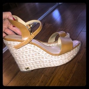 Michael Kors Jill Wedge Leather Acorn